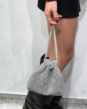 -MINI BAG SACCHETTO IN STRASS