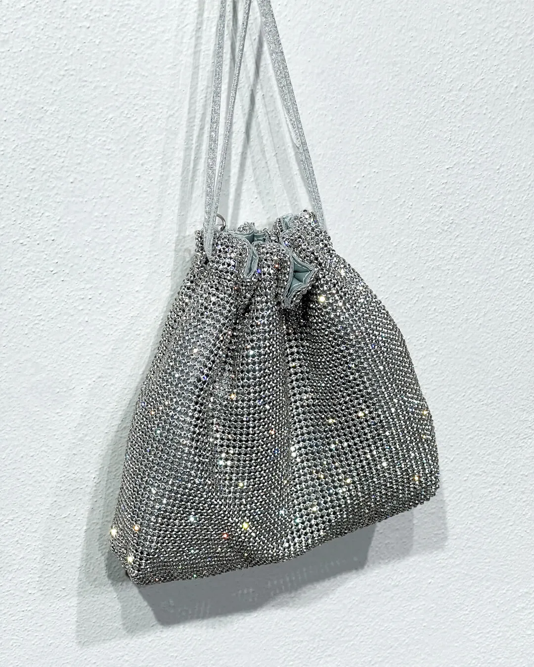 -MINI BAG SACCHETTO IN STRASS