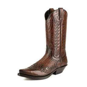 2561 Cognac Leather Boots