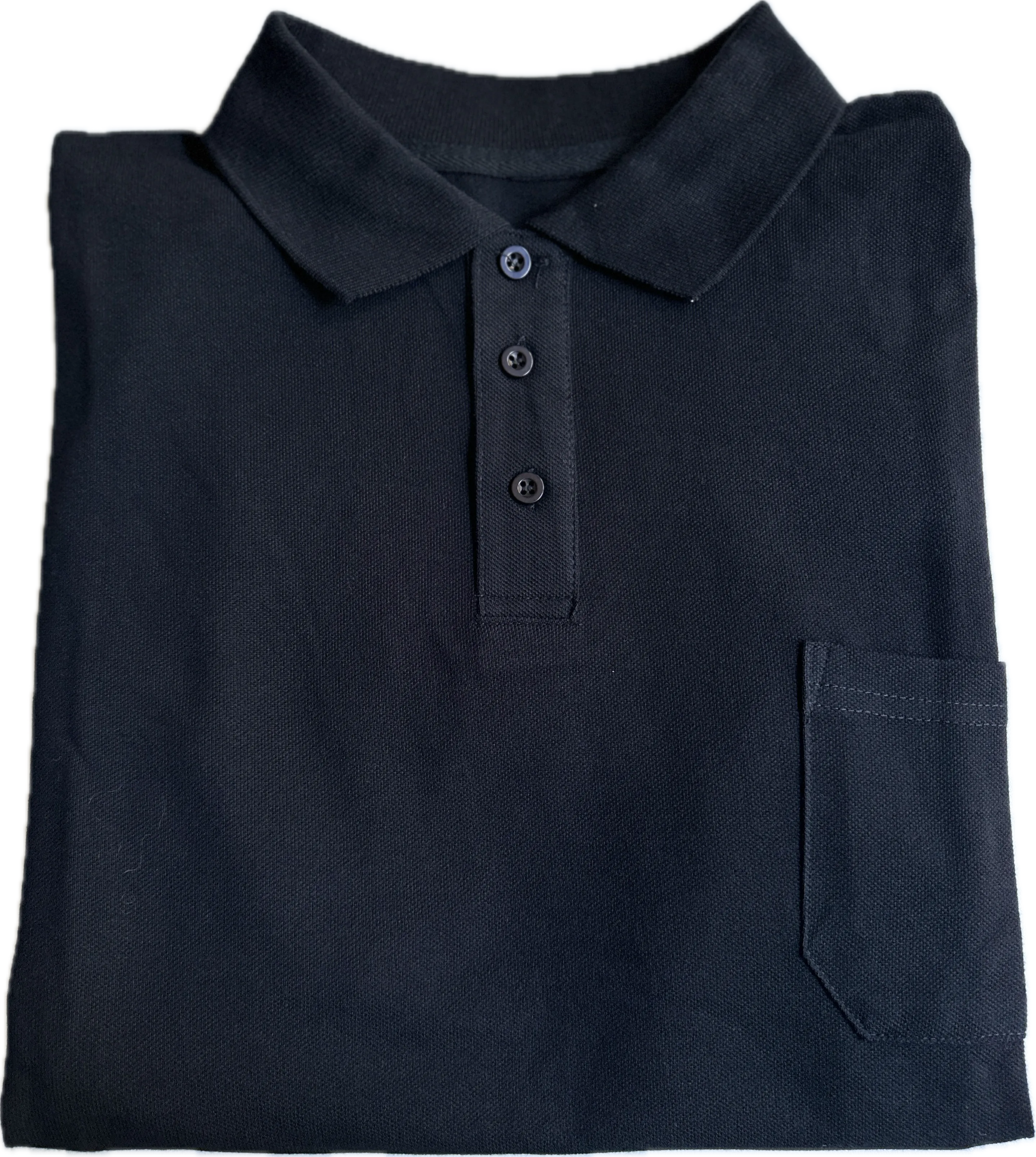 3 Button Polo - Black