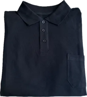 3 Button Polo - Black