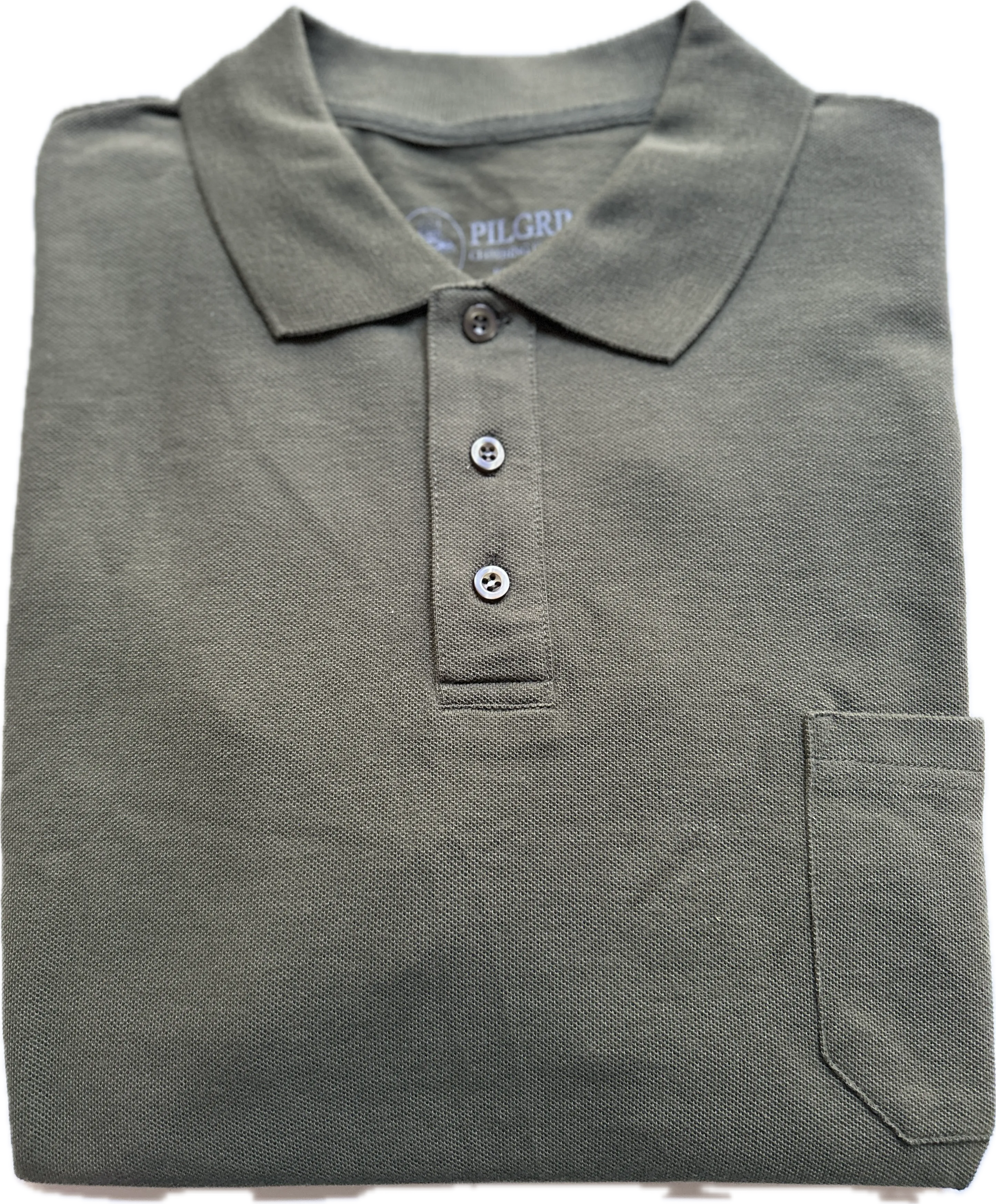 3 button Polo - Khaki