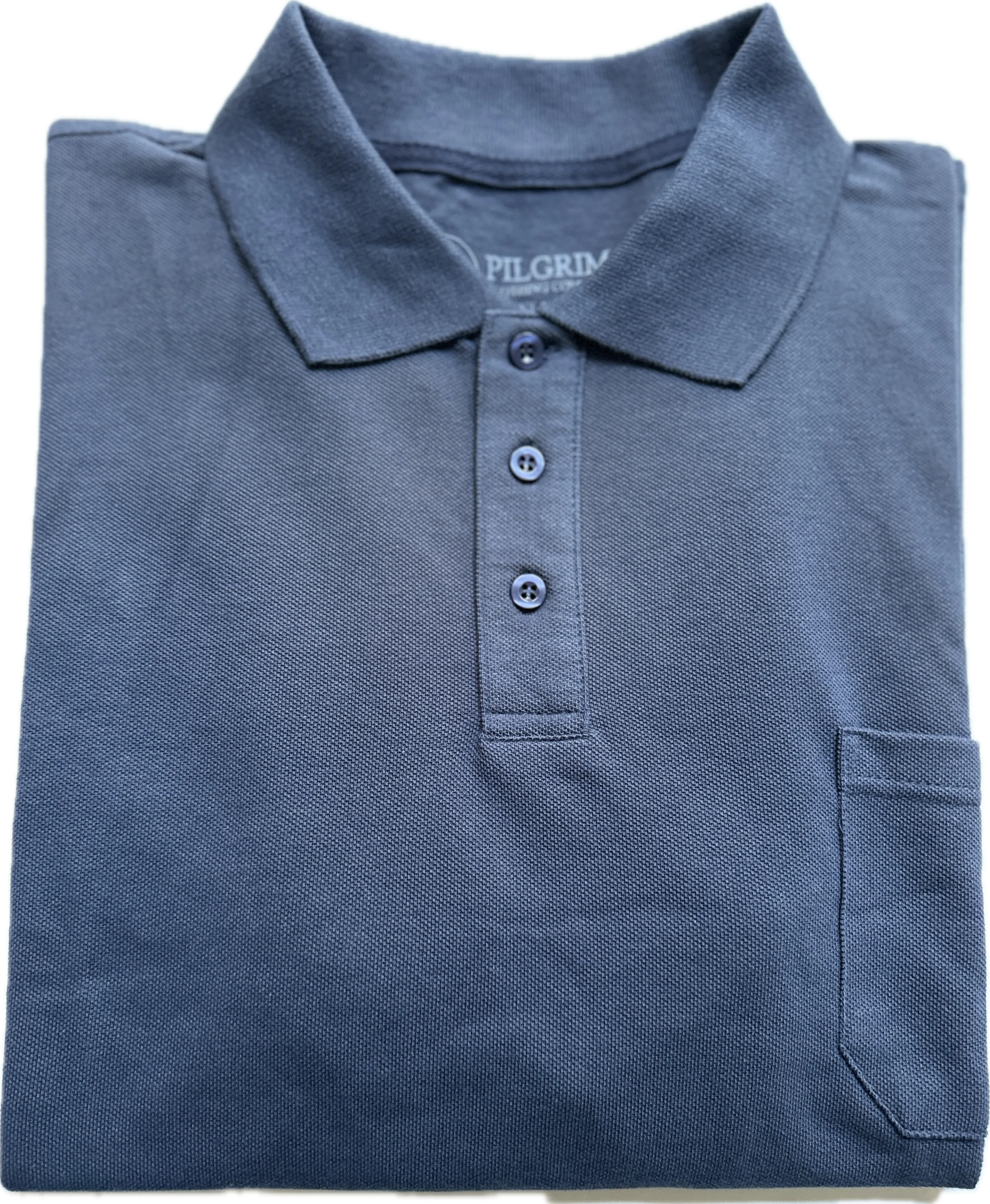 3 button Polo - Navy