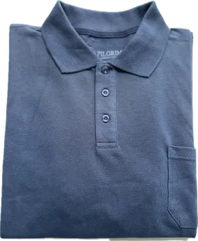 3 button Polo - Navy