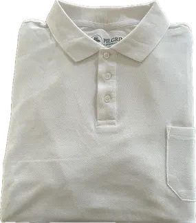 3 button Polo - White