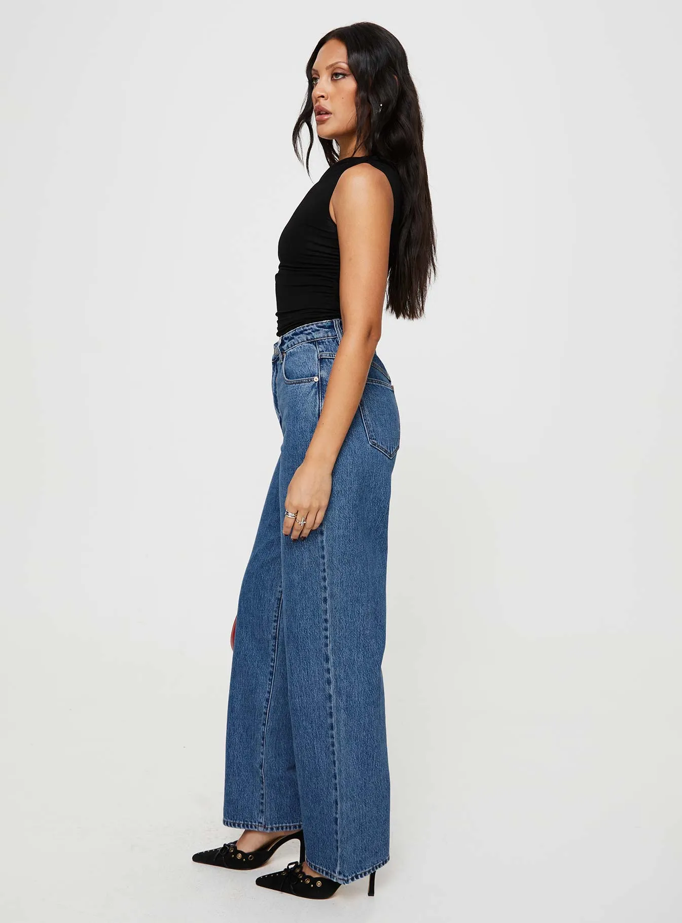 Abrand Daria Mid Vintage Blue Carrie Jeans