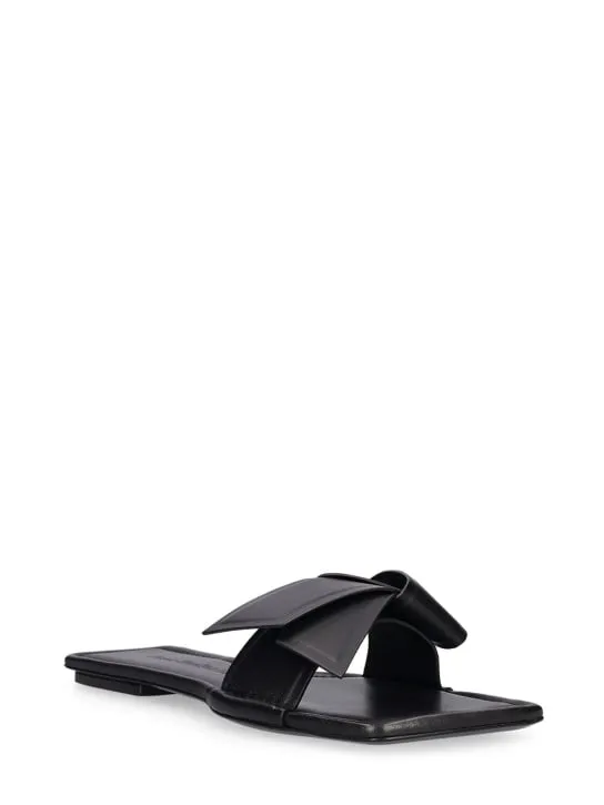 Acne Studios   5mm Flat leather slides 