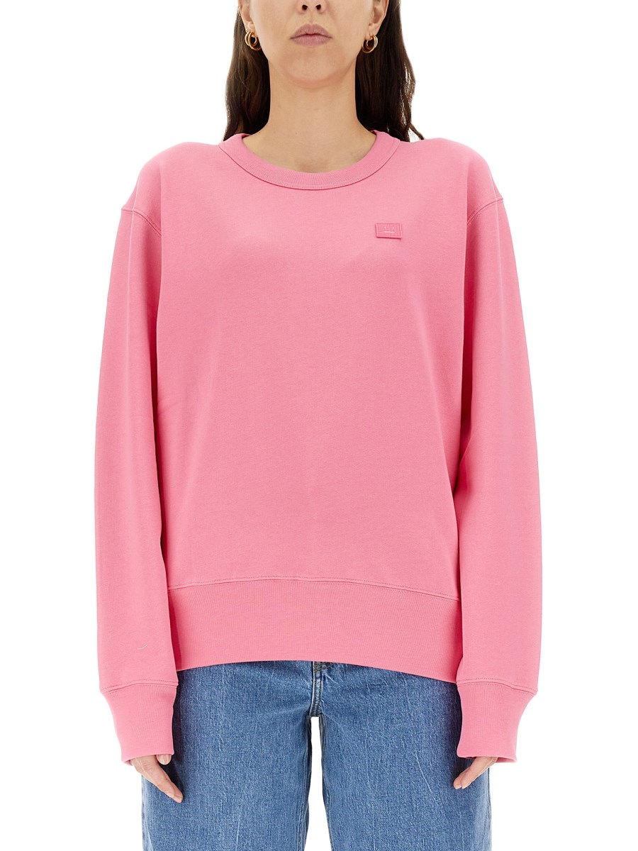 Cotton Face Sweatshirt by Acne Studios