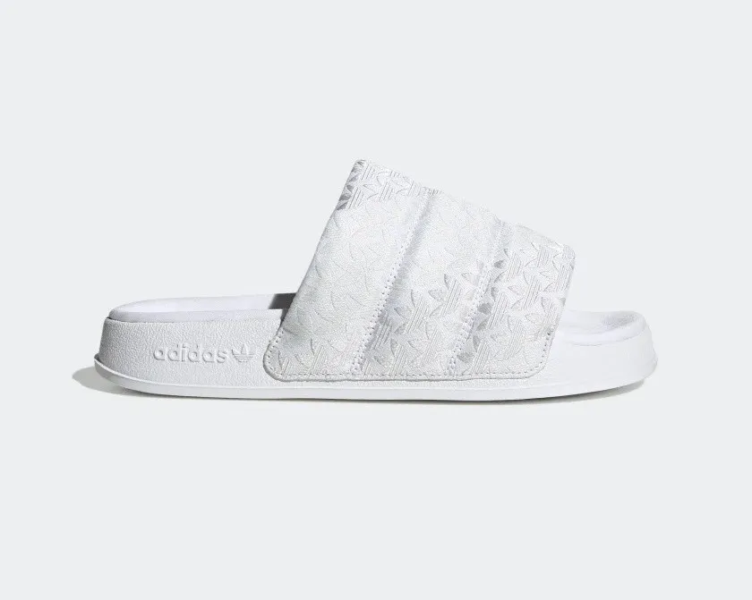 Adidas Adilette Essential Slides Cloud White Crystal White HQ6070