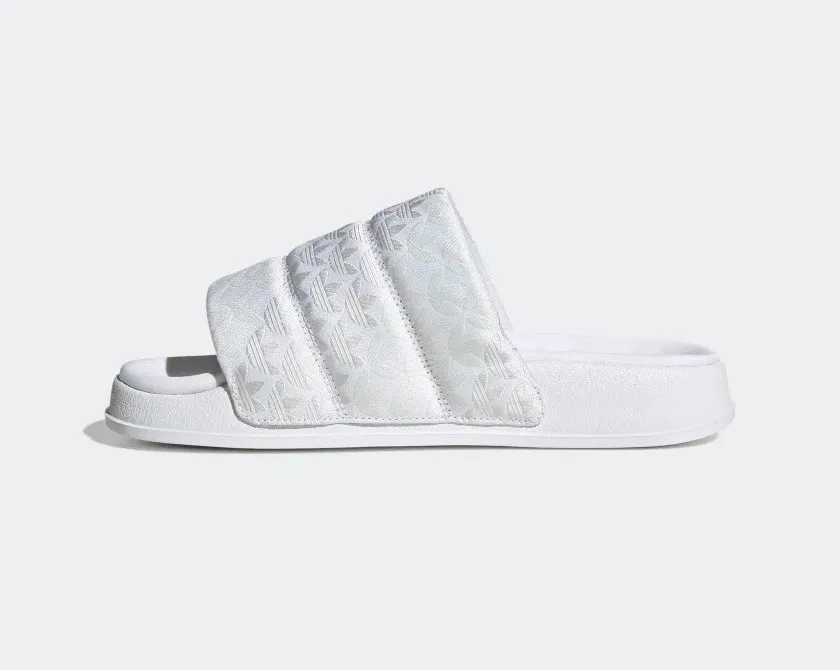 Adidas Adilette Essential Slides Cloud White Crystal White HQ6070