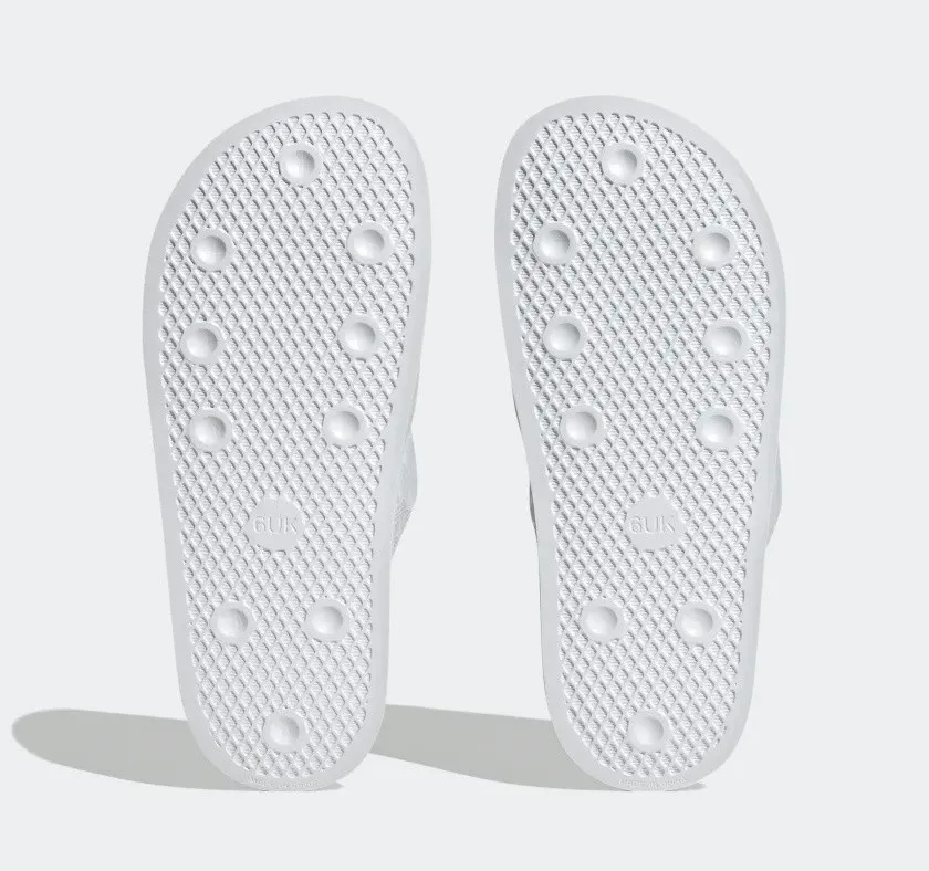 Adidas Adilette Essential Slides Cloud White Crystal White HQ6070