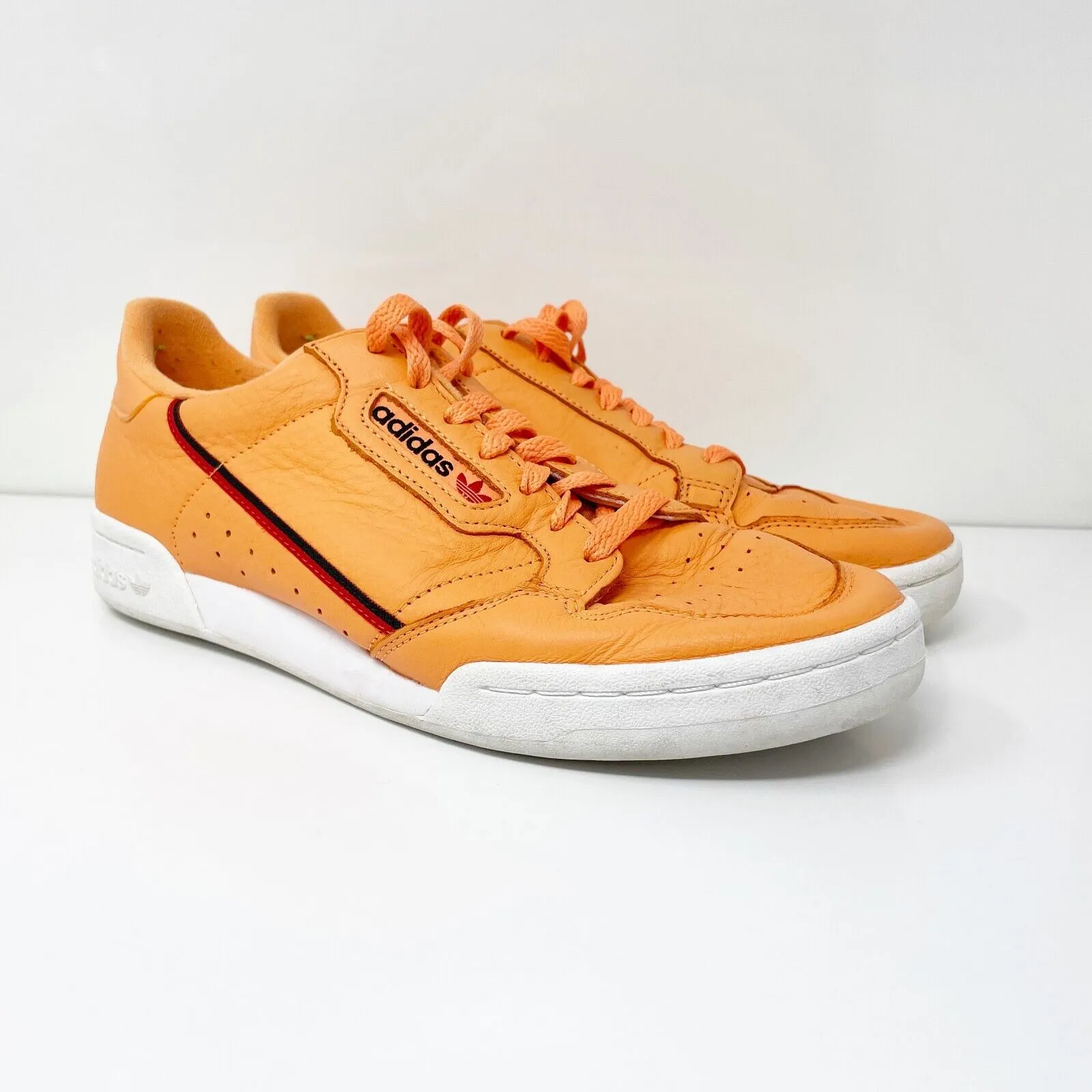 Adidas Mens Continental 80 CG7124 Orange Casual Shoes Sneakers Size 10