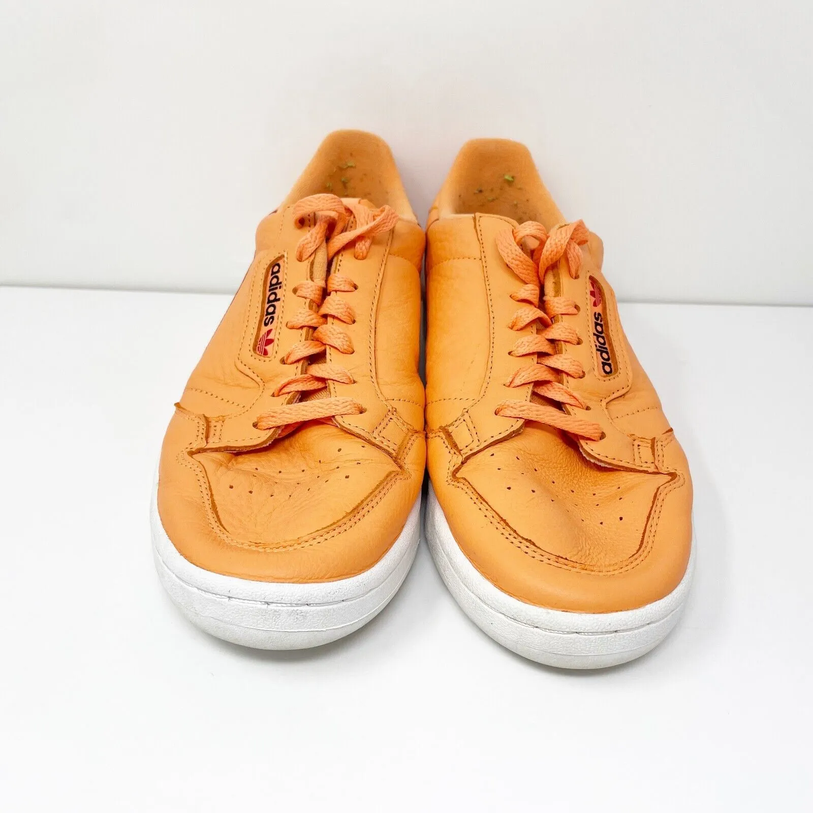 Adidas Mens Continental 80 CG7124 Orange Casual Shoes Sneakers Size 10