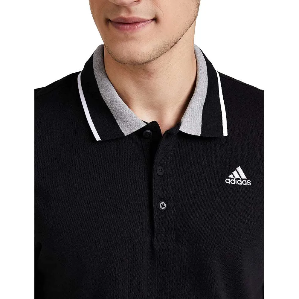 Adidas Men's Essentials Core Polo Tee (Black)