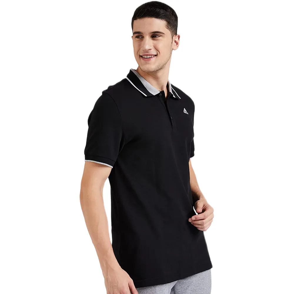 Adidas Men's Essentials Core Polo Tee (Black)