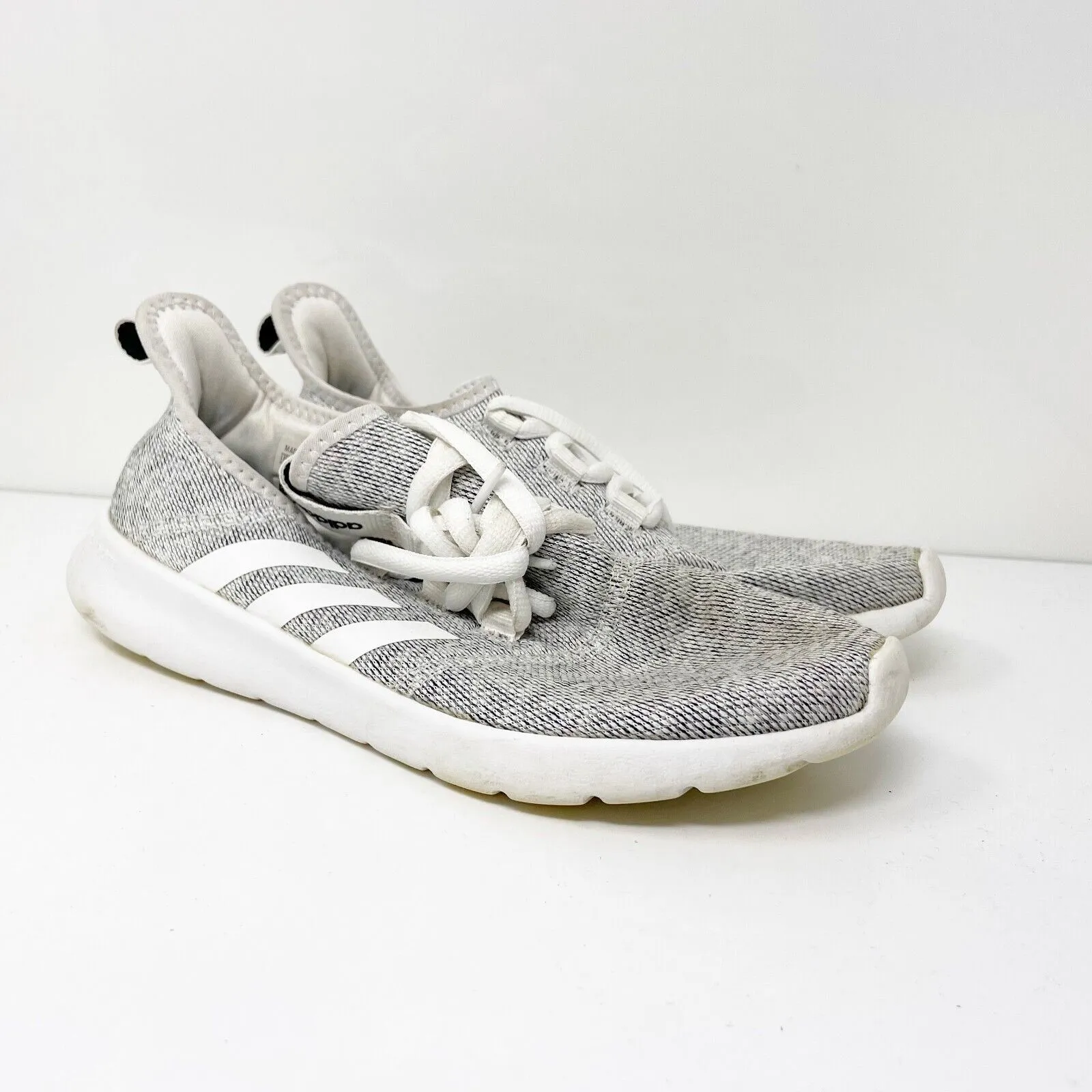 Adidas Womens Cloudfoam Pure 2.0 H04756 Gray Running Shoes Sneakers Size 7