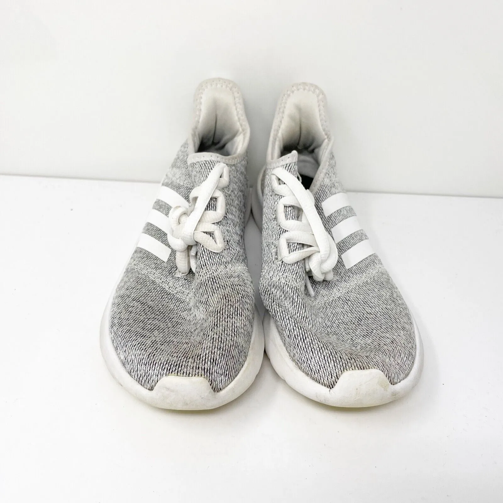 Adidas Womens Cloudfoam Pure 2.0 H04756 Gray Running Shoes Sneakers Size 7