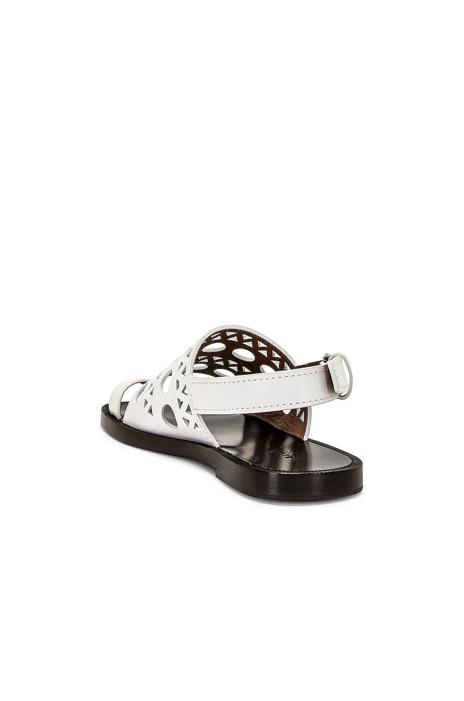 ALAÏA Perforated Flat Sandal