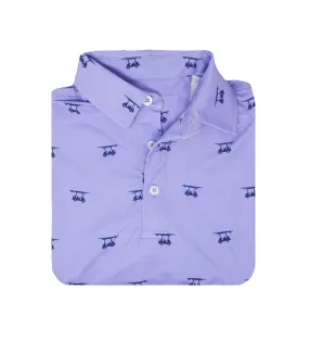 Lavender Golf Cart Albatross Youth Polo