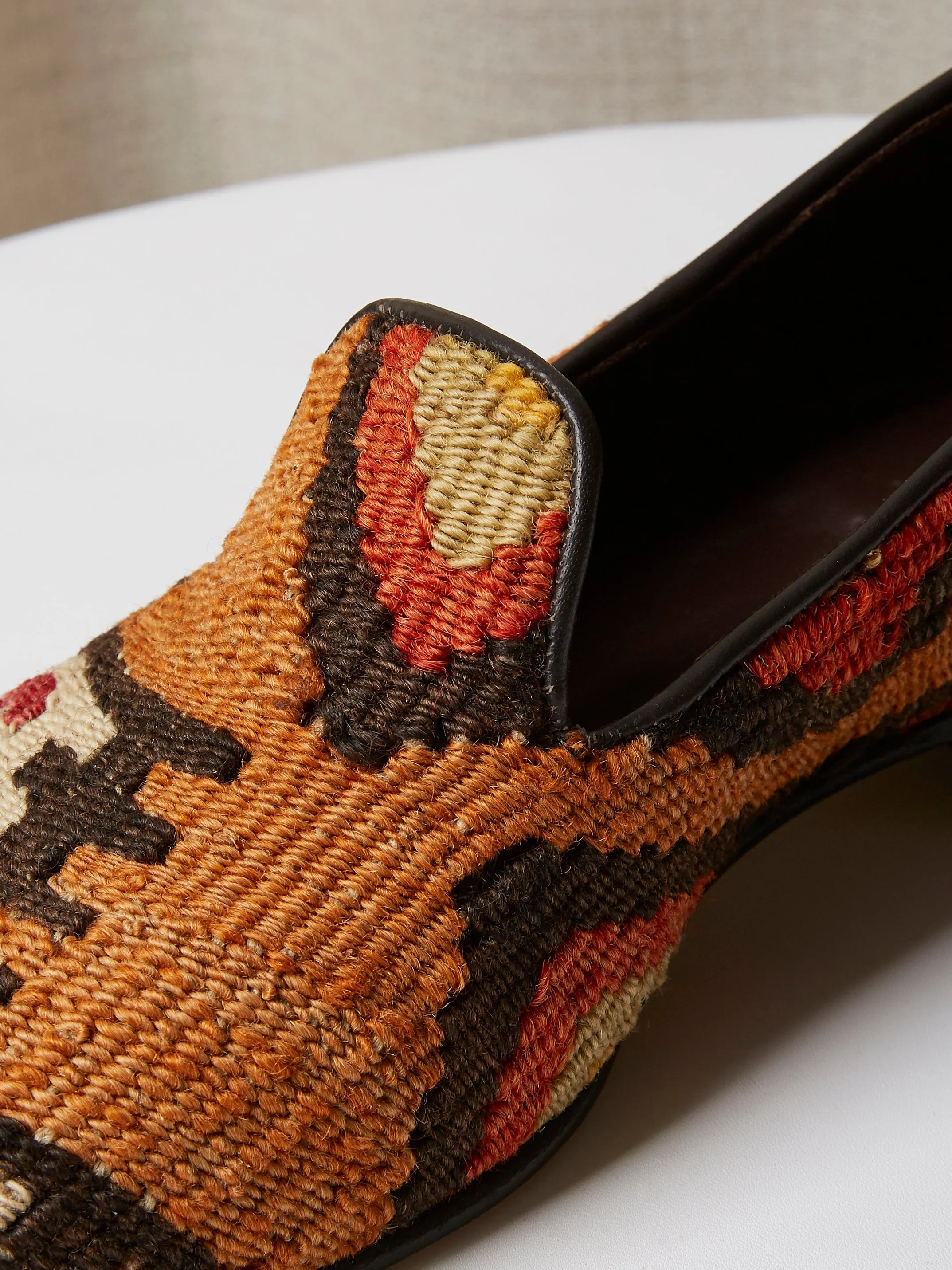 Albert Slippers in Antique Kilim