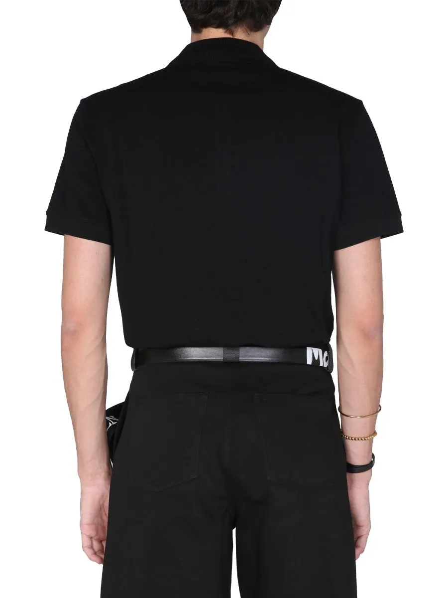 Alexander McQueen Graffiti Logo Polo Shirt