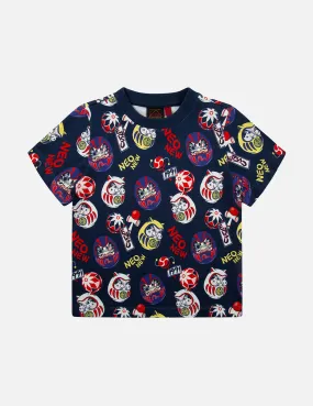 Allover Daruma Buddies Print T-shirt