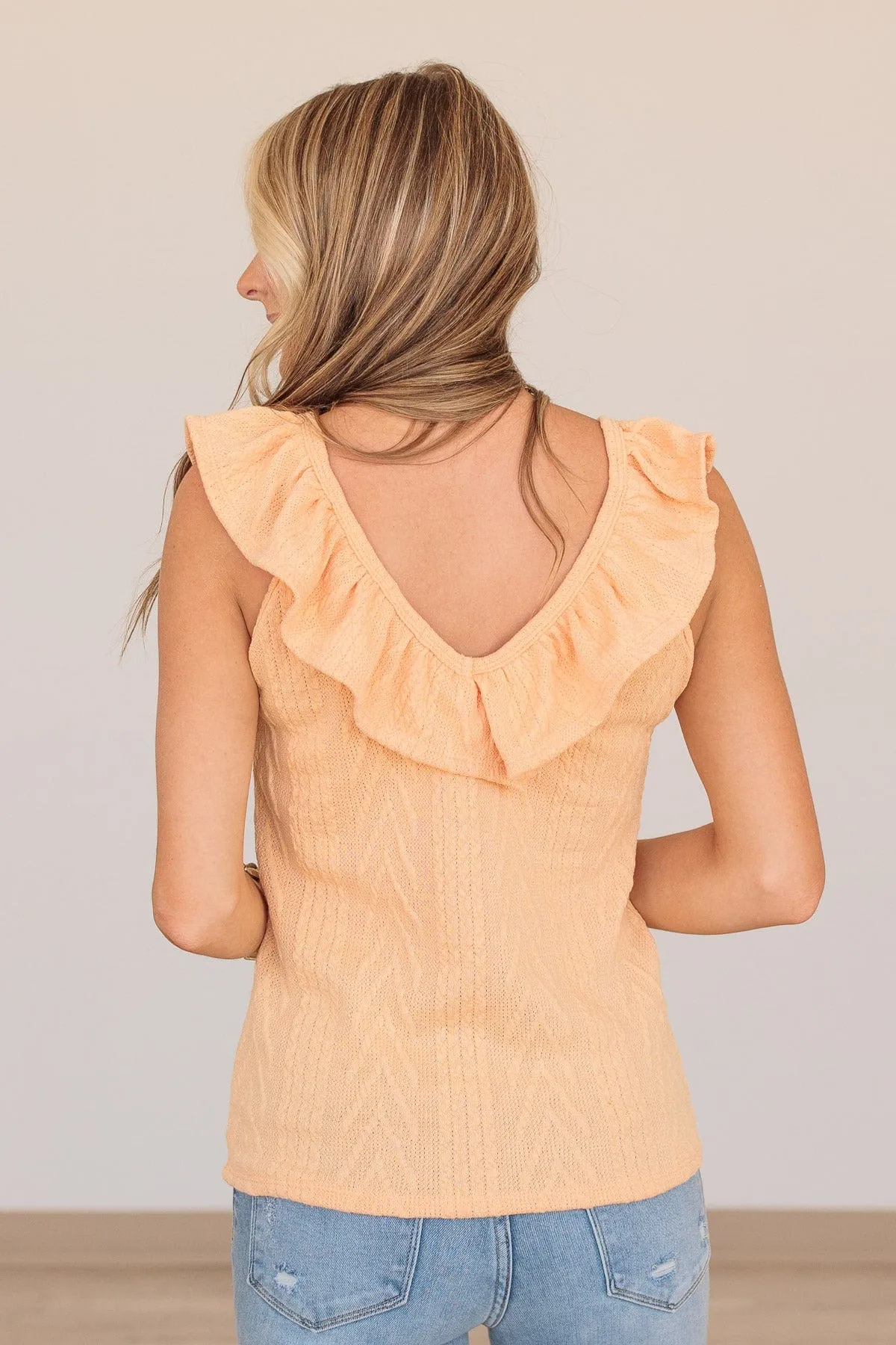 Cantaloupe Ahead Knit Tank