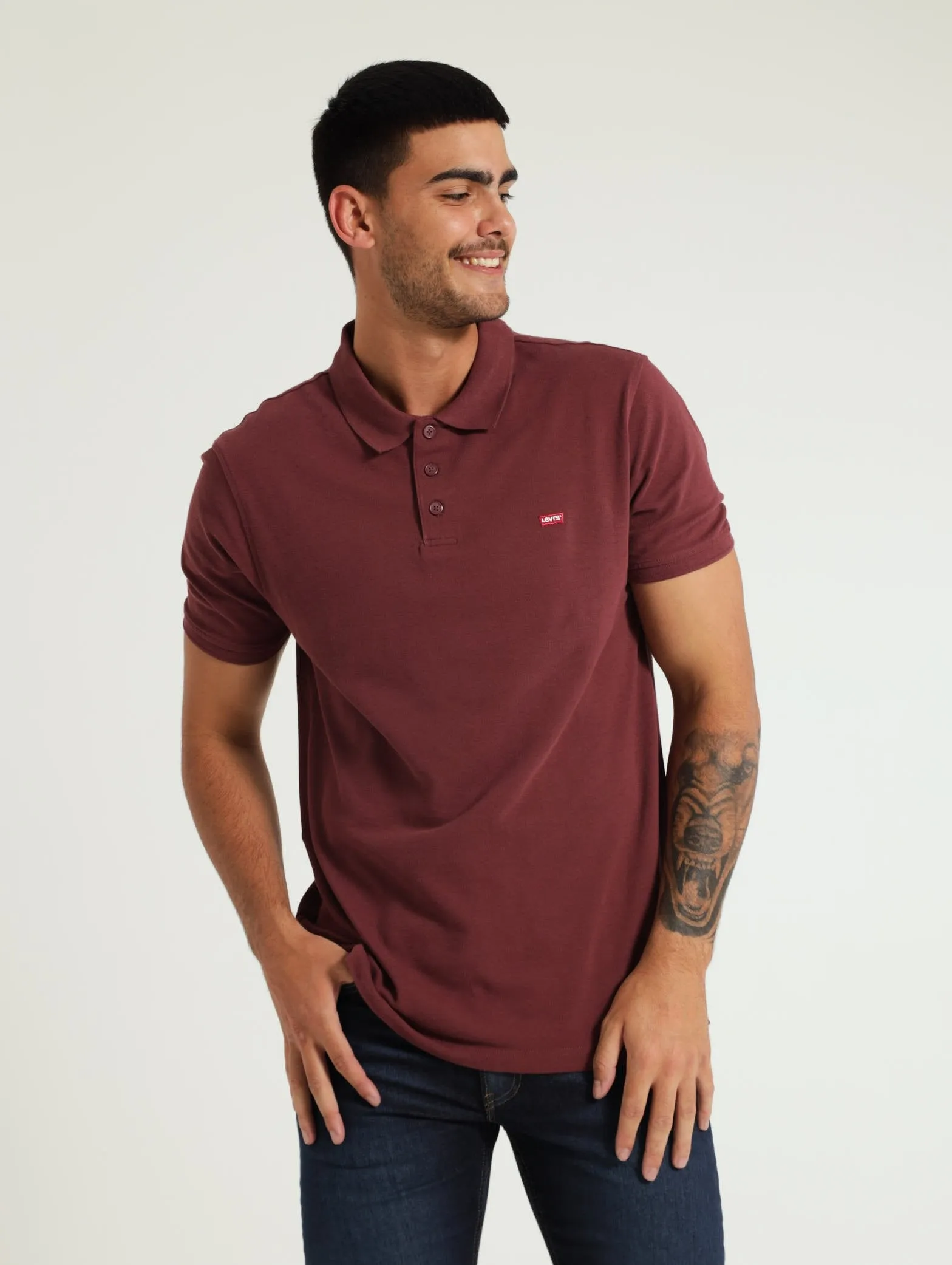 Ama Polo Golfer - Burgundy