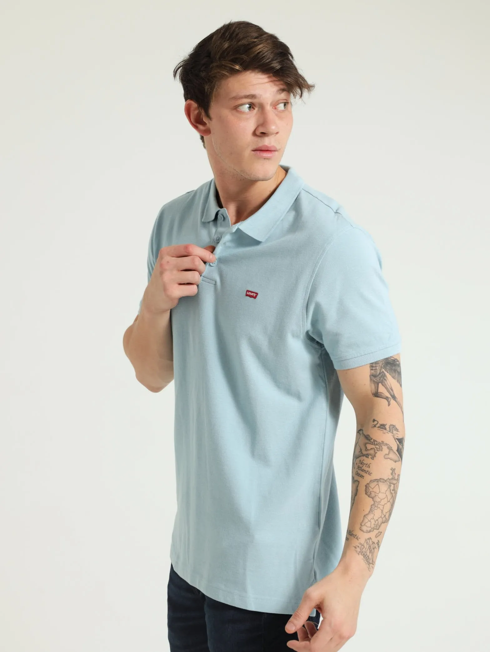 Ama Polo Golfer - Light Blue