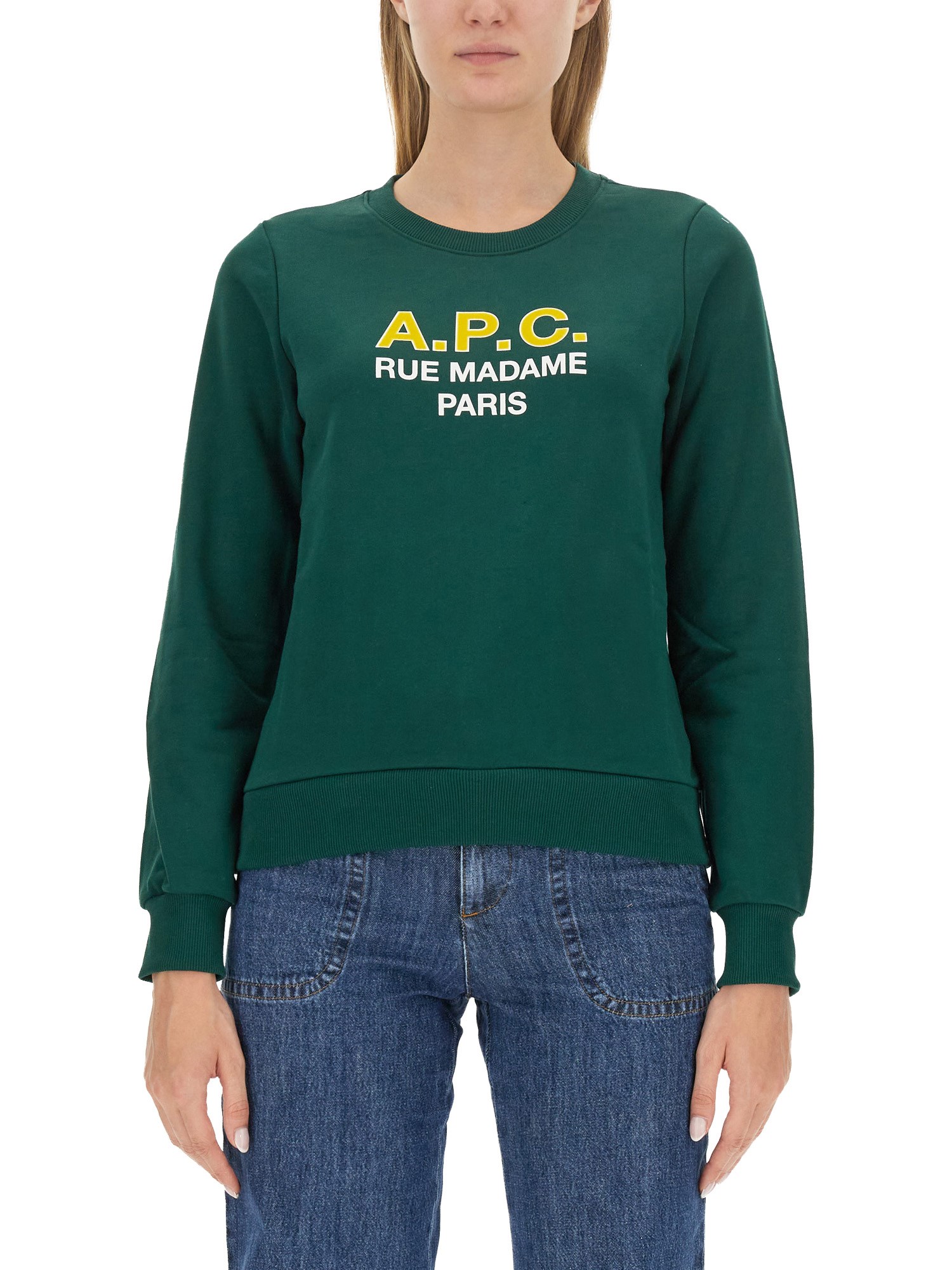 Logo Cotton Sweatshirt by A.P.C.