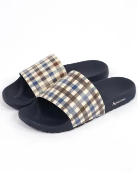 Aquascutum Beach Slides Navy