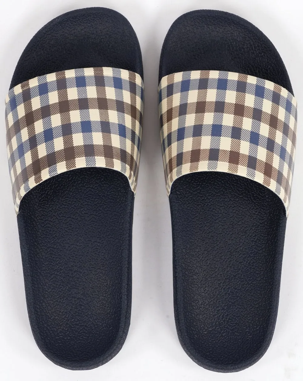 Aquascutum Beach Slides Navy