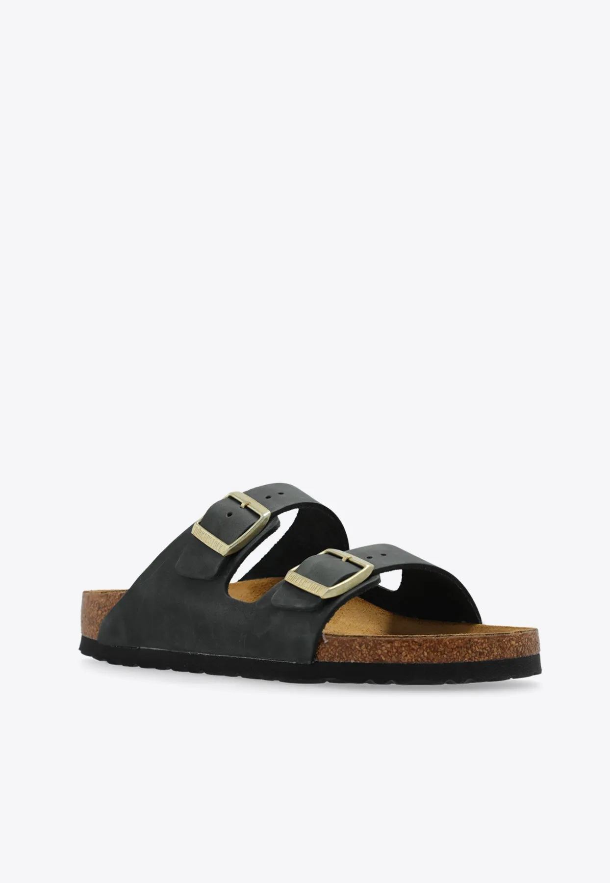 Arizona Two-Strap Leather Slides