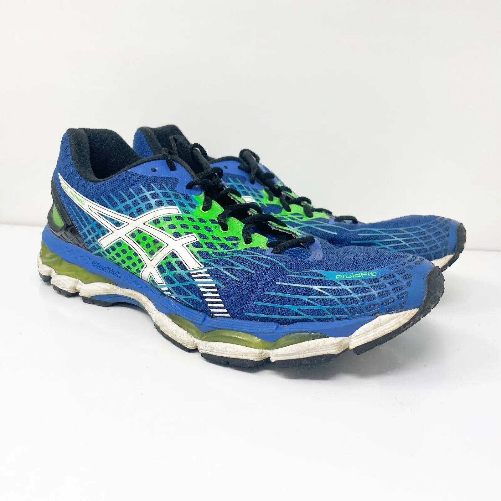 Asics Mens Gel Nimbus 17 T507N Blue Running Shoes Sneakers Size 12.5