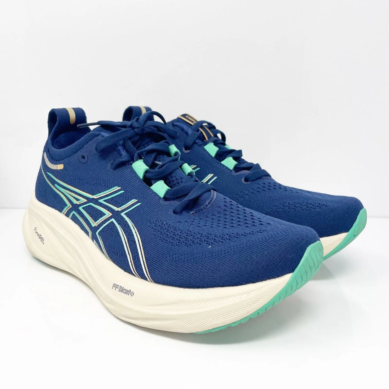 Asics Womens Gel Nimbus 26 1012B602 Blue Running Shoes Sneakers Size 7 W