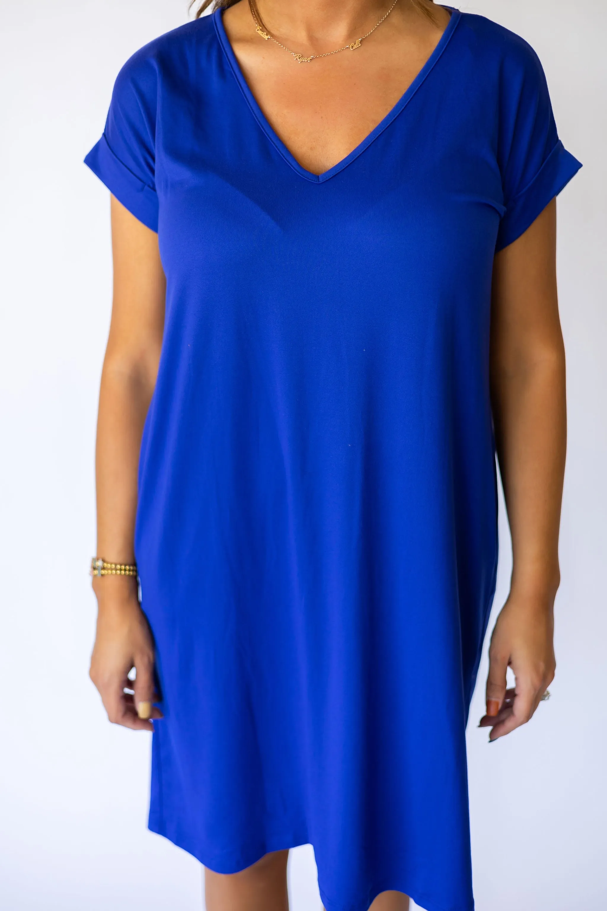 Royal Blue Knit Dress