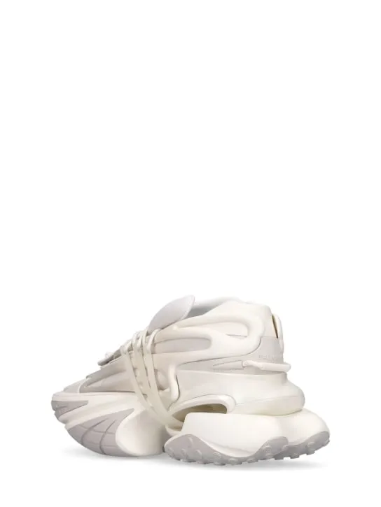 Balmain   Unicorn neoprene & leather sneakers 