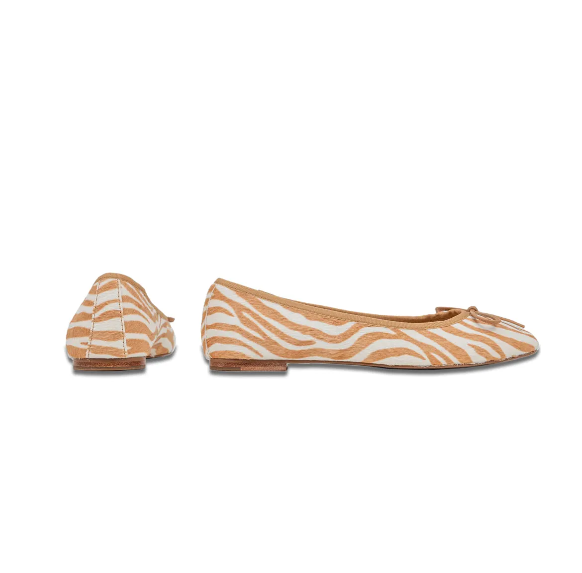 Banksia Ballet Flat - Brown Zebra