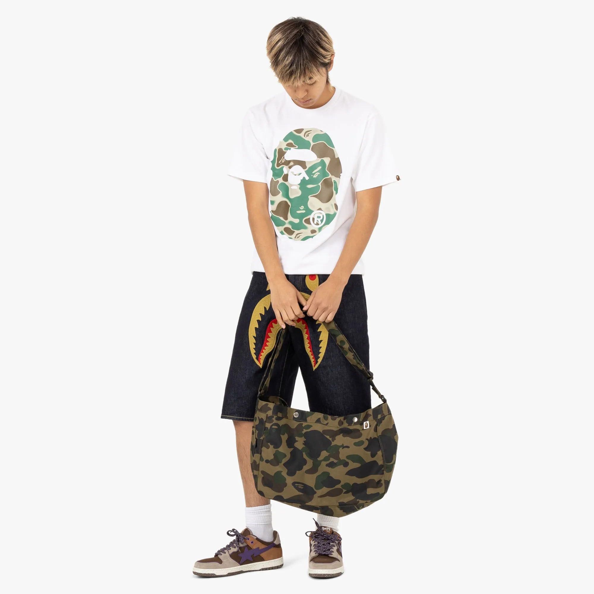 BAPE 1st Camo CORDURA Shoulder Bag / Green