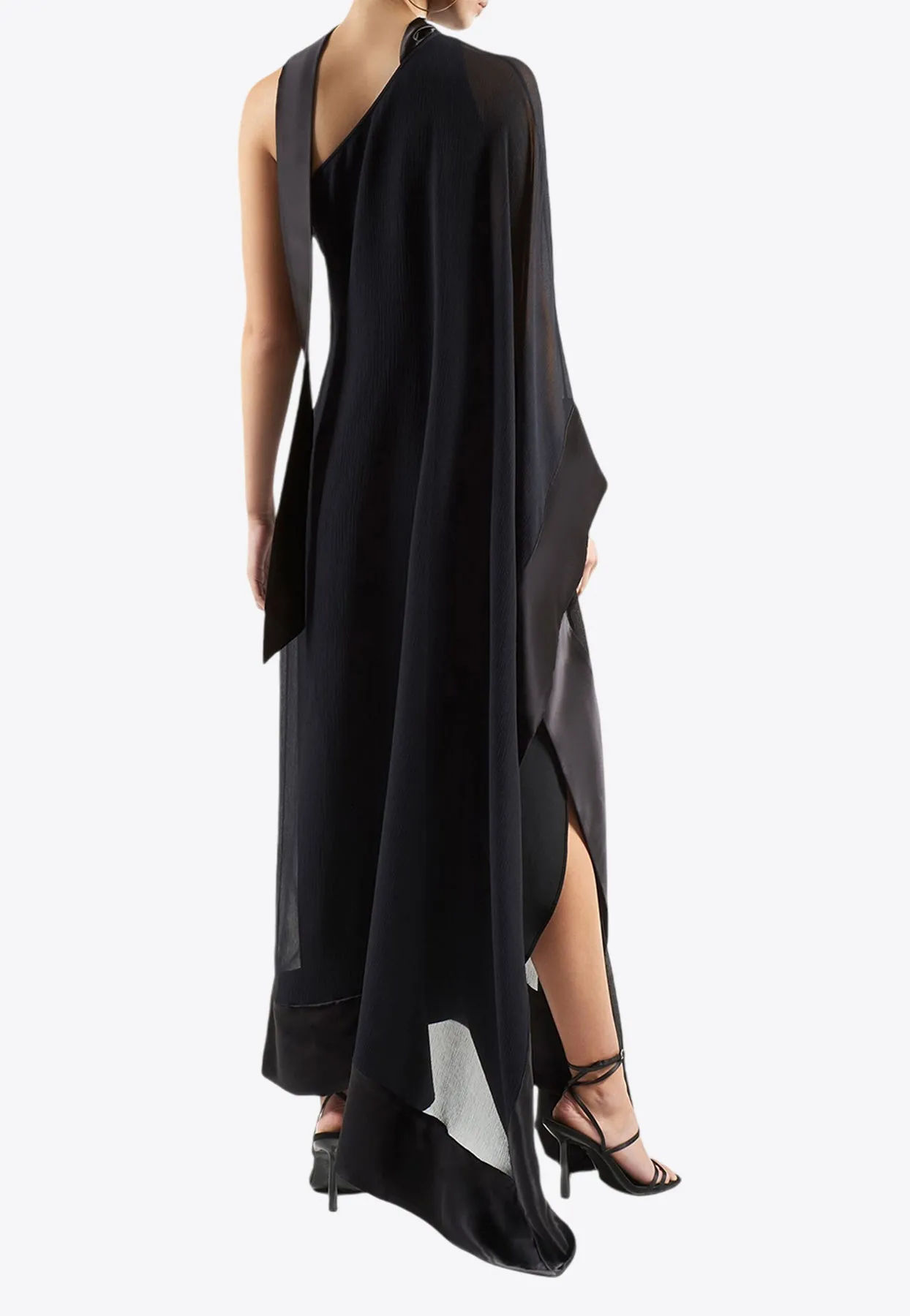 Betsy Spirito One-Shoulder Midi Dress