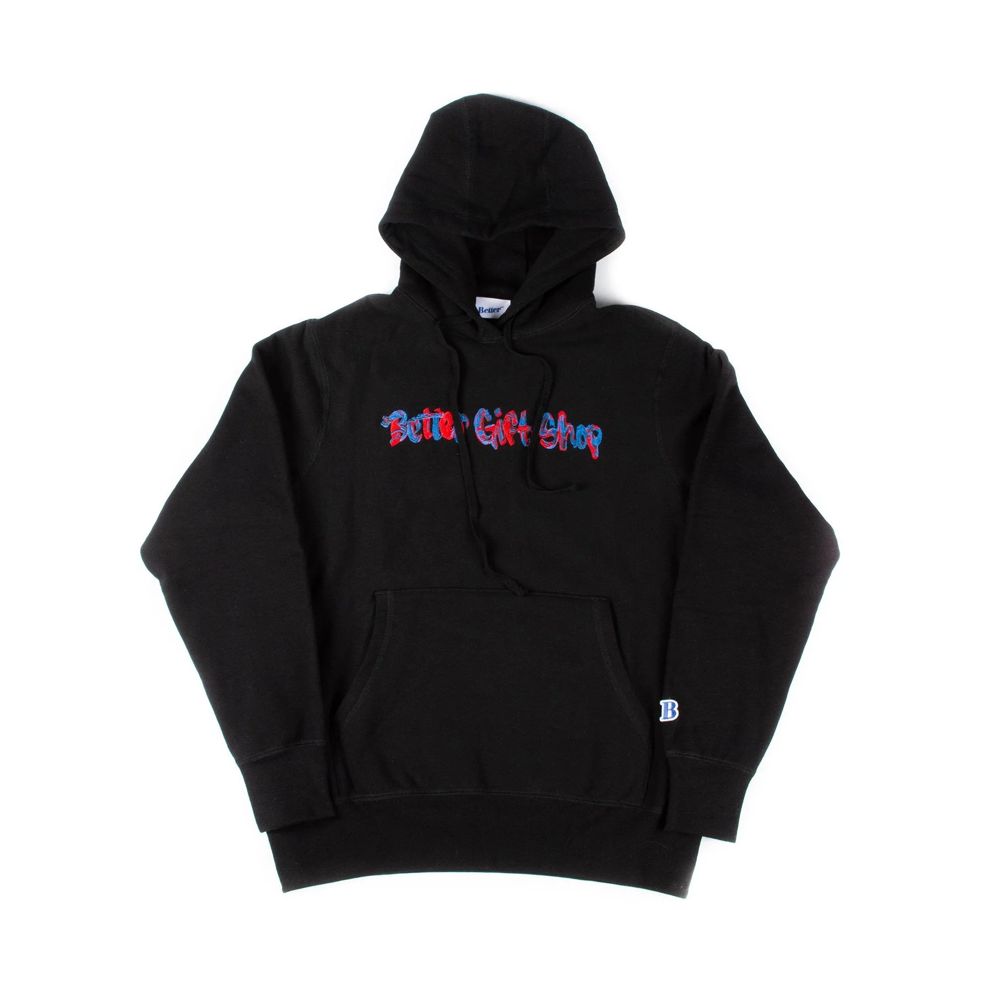 Better GIFT SHOP BRUSH HOODED SWEATSHIRT // BLACK