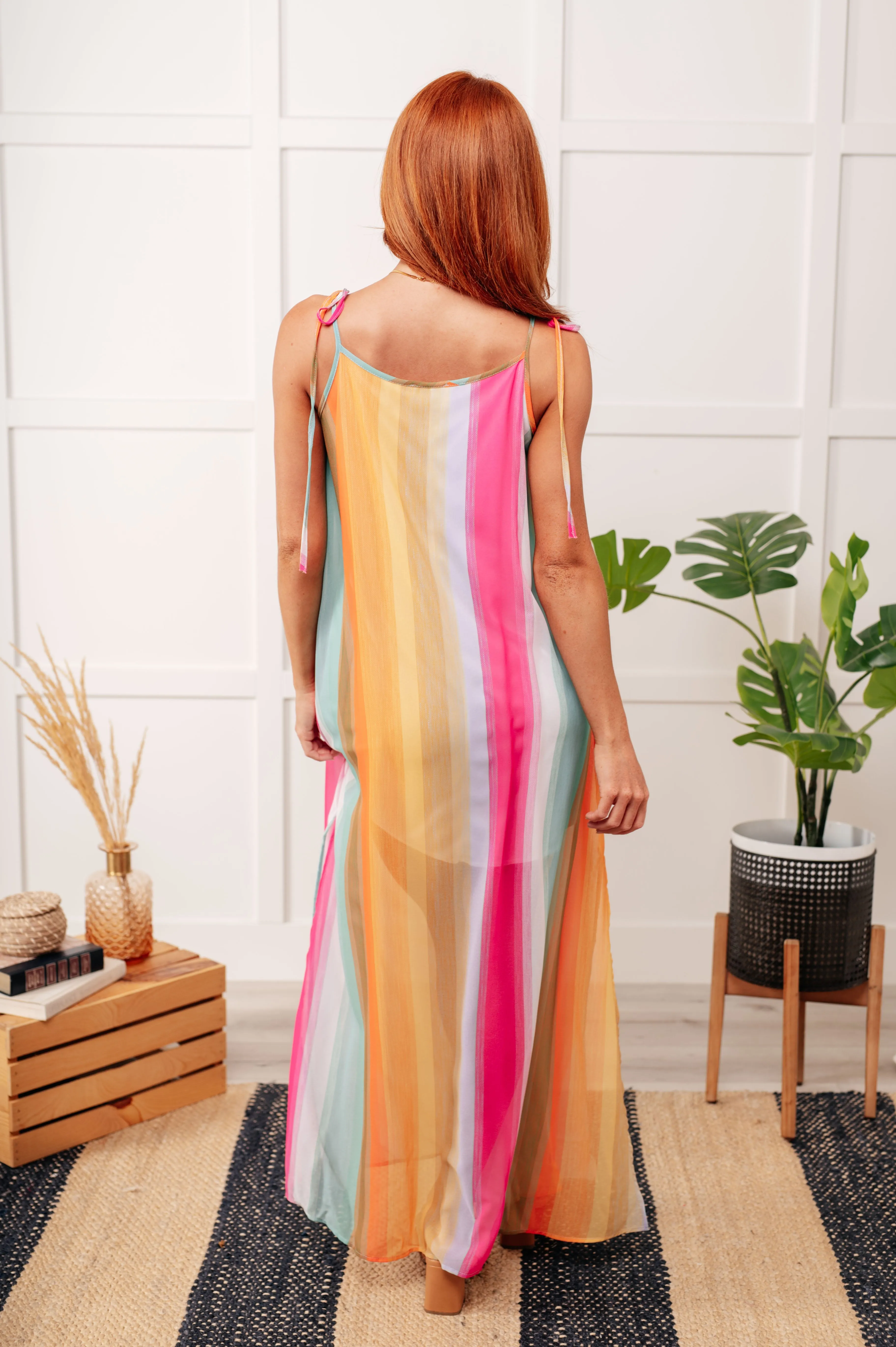 Shoulder Tie Summer Dress Beyond the Horizon