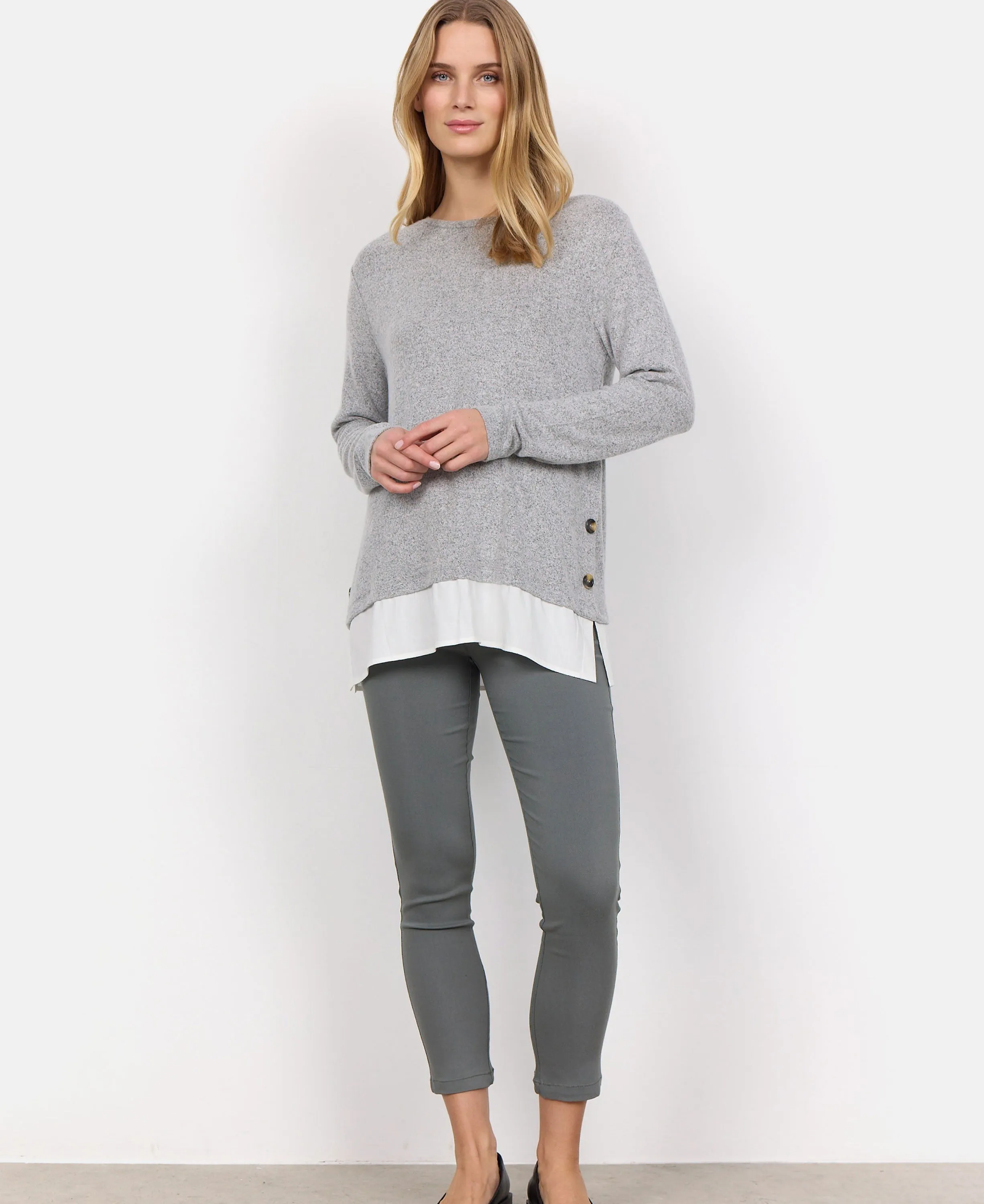 Biara 81 Sweatshirt Light Grey Melange