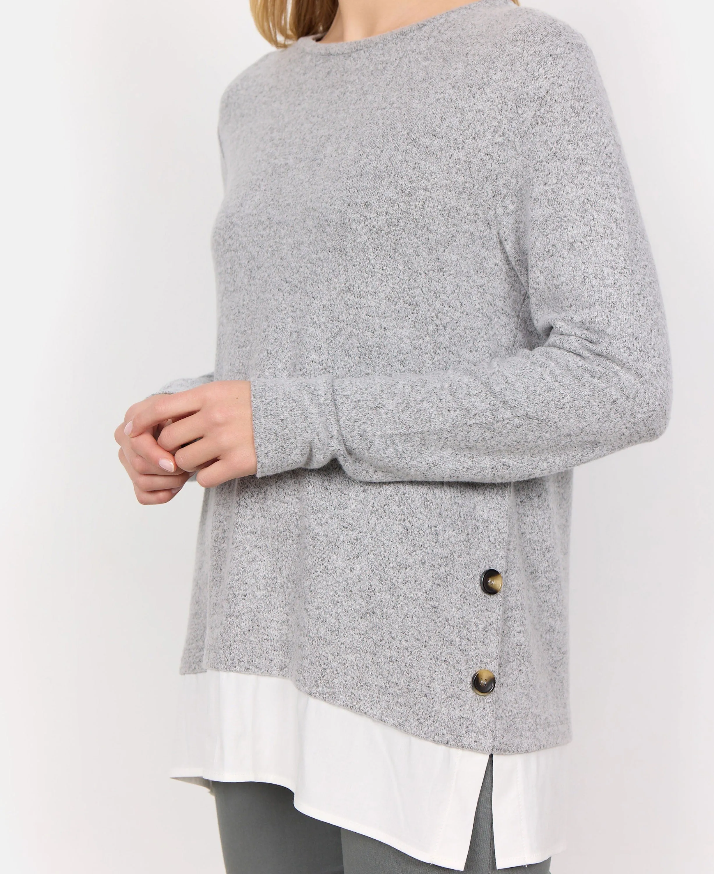 Biara 81 Sweatshirt Light Grey Melange