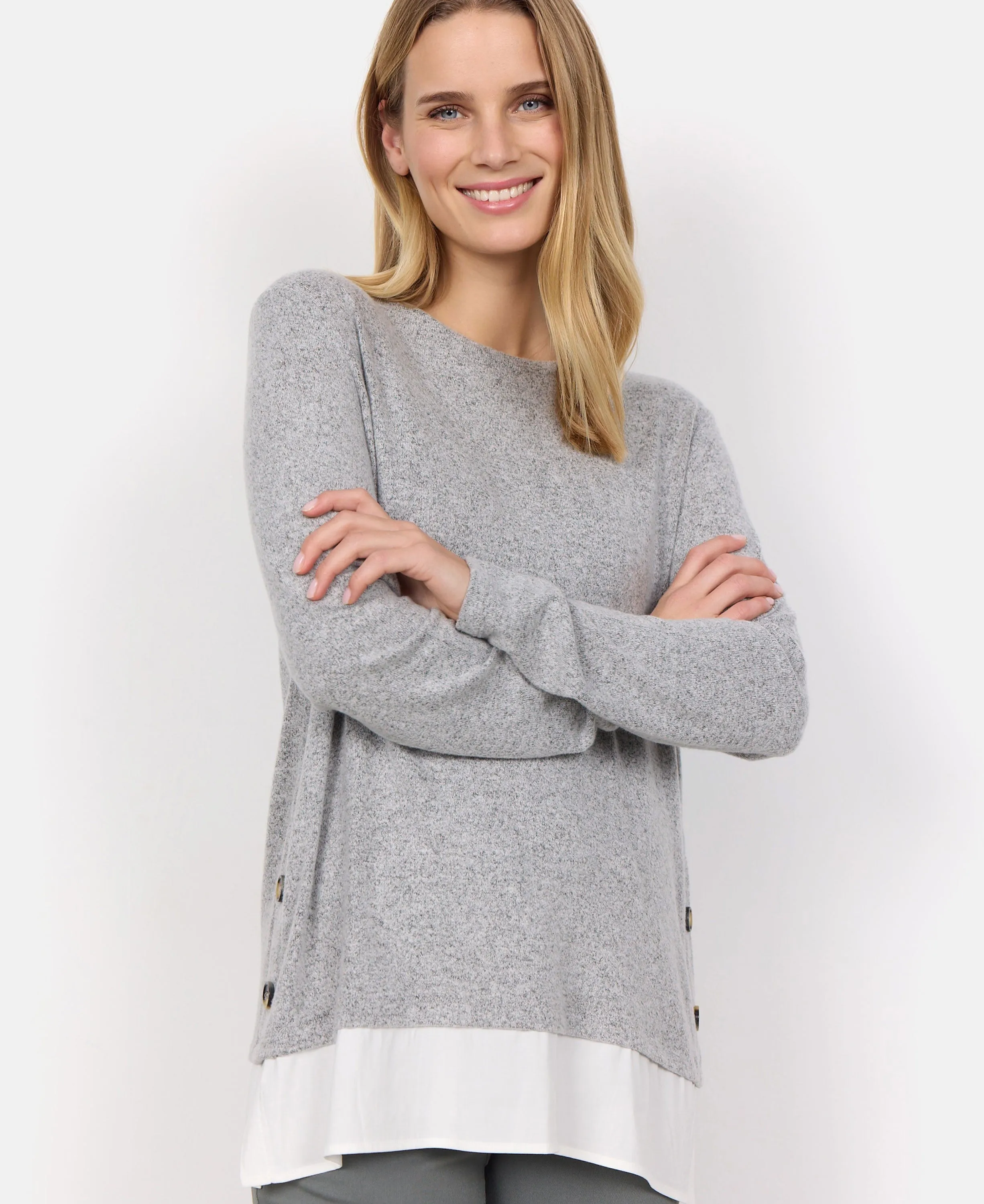 Biara 81 Sweatshirt Light Grey Melange