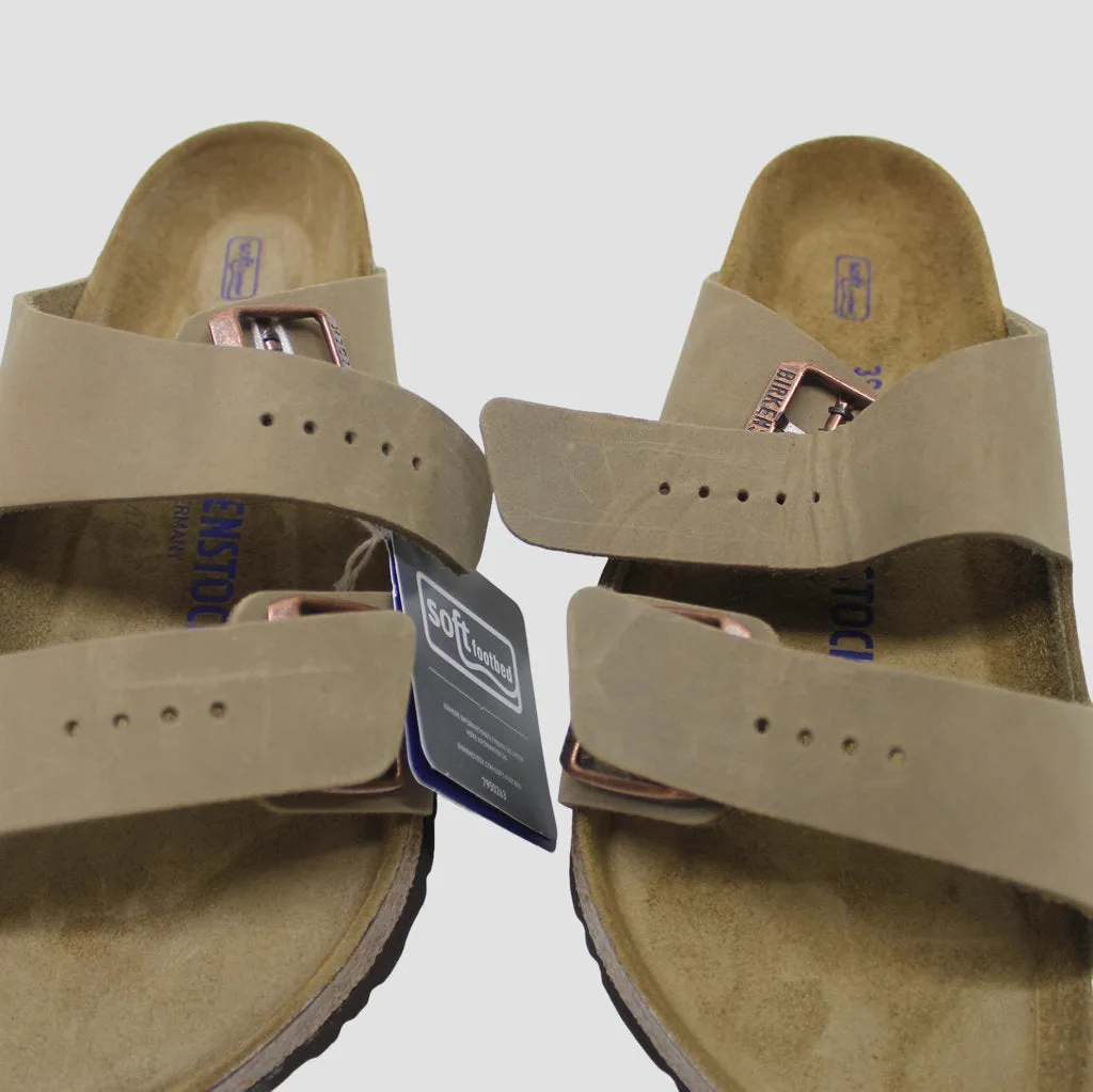 Birkenstock Unisex Sandals Arizona BS Soft Footbed Slides Oiled Leather - UK 5.5