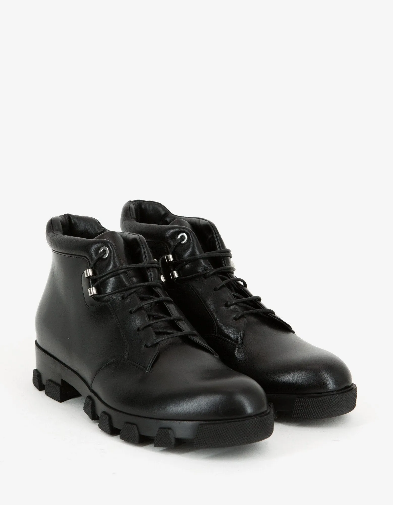 Classic Black Leather Ankle Boots