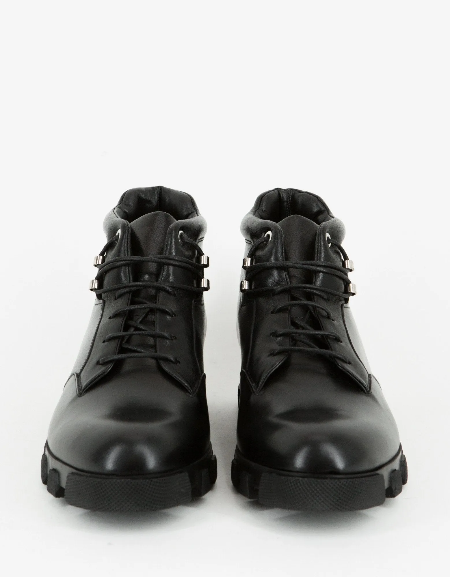 Classic Black Leather Ankle Boots