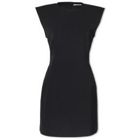 Black Mini Dress with Cap Shoulders from Acne Studios