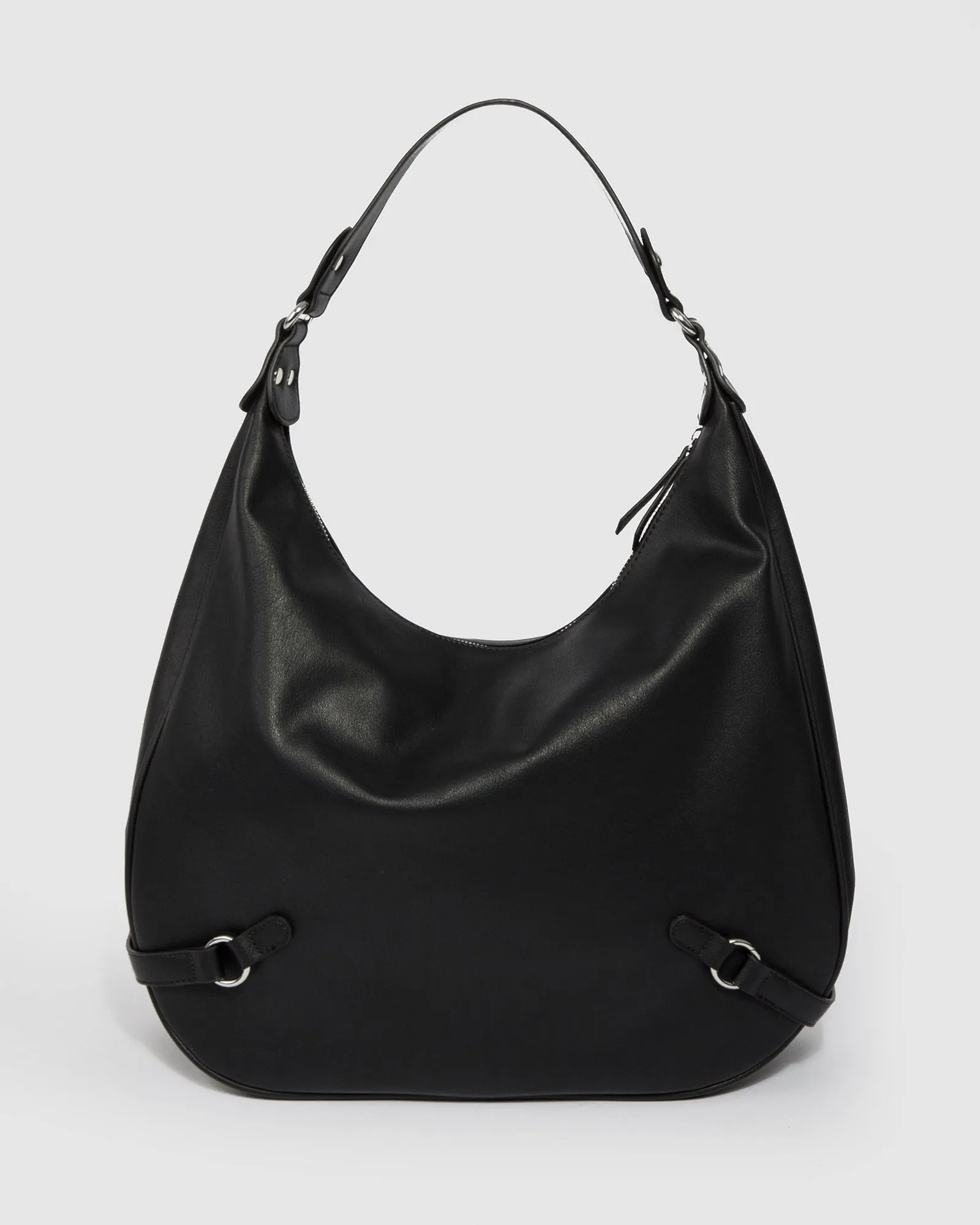 Black Molly Stud Slouch Bag